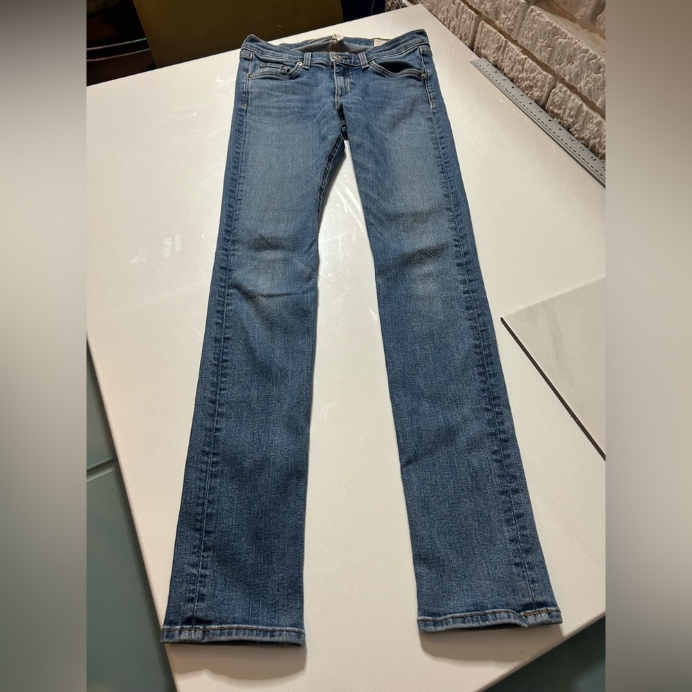 Rag & Bone Sz 27 Denim Jeans Skinny Pockets Brimfield Wash W1502K520 Made In USA - Picture 15 of 15